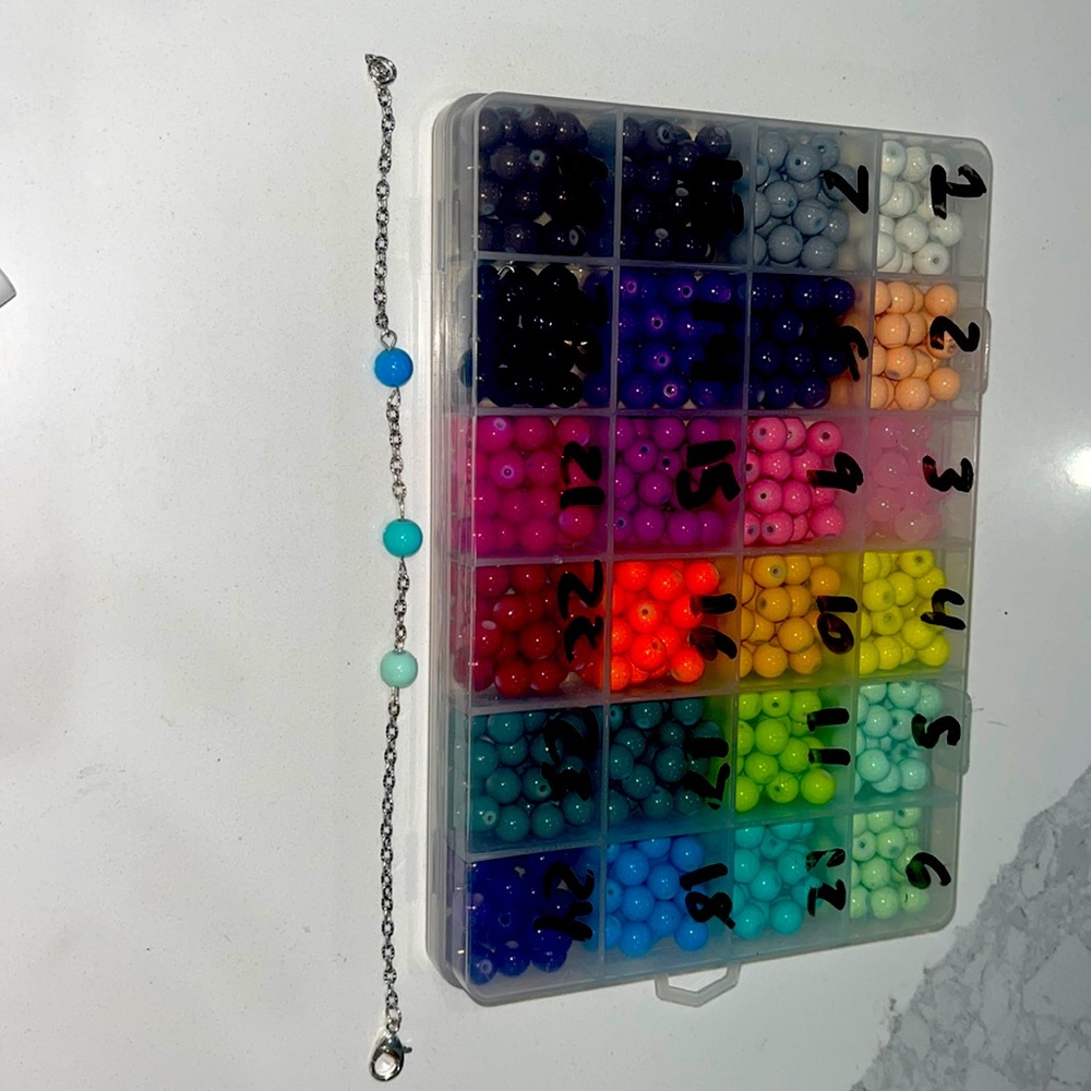 Three bead bracelet